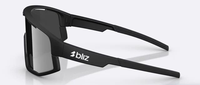 Bliz Fusion Briller Matte Black, Smoke w silver mirror 