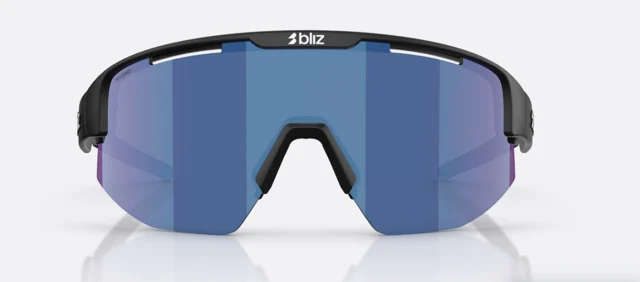 Bliz Matrix Small Briller Matte Black, Smoke w blue multi 