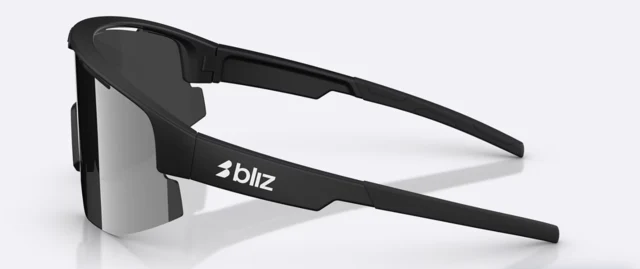 Bliz Matrix Small Briller Matte Black, Smoke w silver mirror 