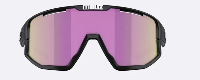 Bliz Fusion Small Briller Matt Black, Brown w Rose Multi 