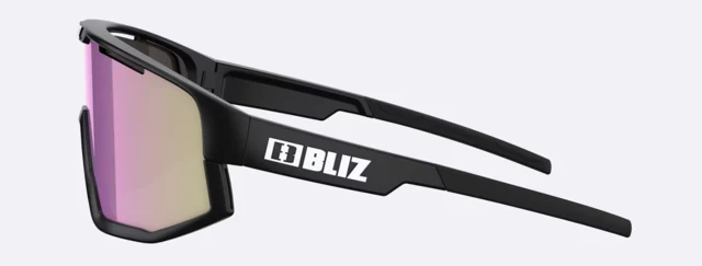 Bliz Fusion Small Briller Matt Black, Brown w Rose Multi 