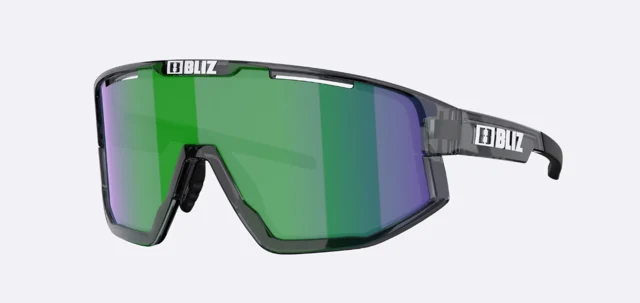 Bliz Fusion Small Briller Crystal Black, Brown w Green Multi 