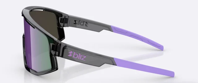 Bliz Fusion Small Briller Crystal Black, Grey w Purple Multi 