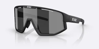 Bliz Fusion Small Briller Matte Black, Smoke w silver mirror