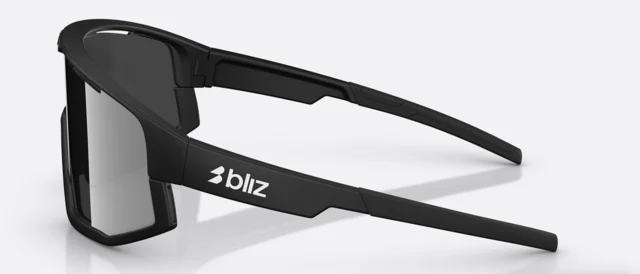 Bliz Fusion Small Briller Matte Black, Smoke w silver mirror 