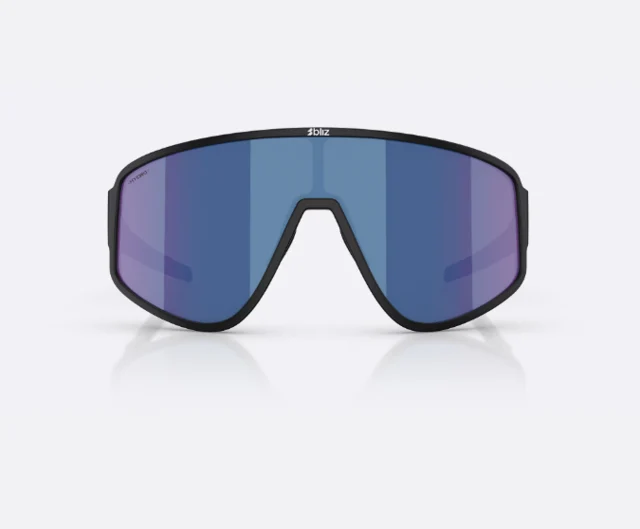Bliz A004 Briller Matte Black, Grey w Blue Mirror 