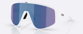 Bliz A004 Briller Matte White, Grey w Blue Mirror