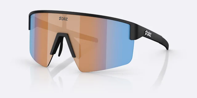 Bliz P004 Briller Matte Black, Orange w Blue Multi 