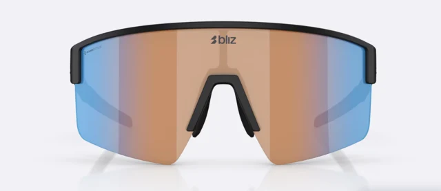 Bliz P004 Briller Matte Black, Orange w Blue Multi 
