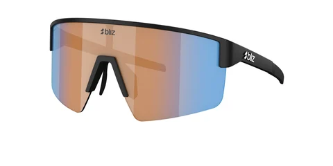 Bliz P004 Briller Matte Black, Orange w Blue Multi