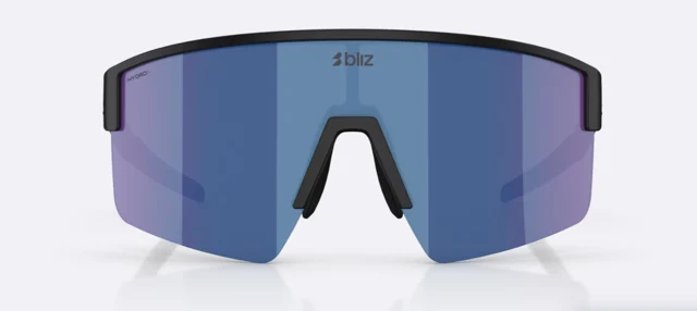 Bliz P004 Briller Matte Black, Grey w Blue Mirror 