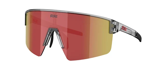Bliz P004 Briller Transparent Dark Grey, Brown w Red Multi 