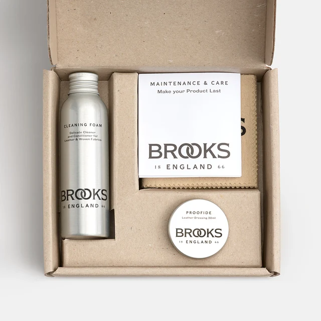 Brooks Bag Care Kit Pleiesett,for rengjøring og lærpleie 
