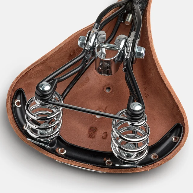 Brooks Leather B66 Sykkelsete A.Brown, Lær, 260x205x101 mm, 1050 gram 