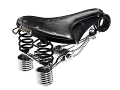 Brooks Leather B135 Sykkelsete Sort, Lær, 289 x 205 x 17 mm, 1630g