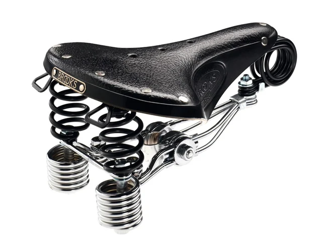 Brooks Leather B135 Sykkelsete Sort, Lær, 289 x 205 x 17 mm, 1630g 