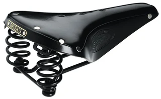 Brooks Leather Flyer Sykkelsete Sort, Lær, 275 x 175 x 87 mm, 860 gram