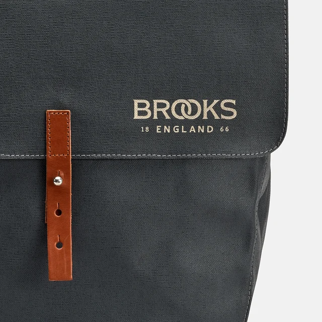 Brooks Bricklane Panniers Sideveske Grey/Honey, 15 liter, 950 gr 