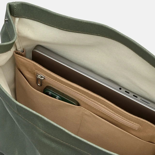 Brooks Pickwick Cotton Canvas Ryggsekk 26L, Sage Green/Honey 