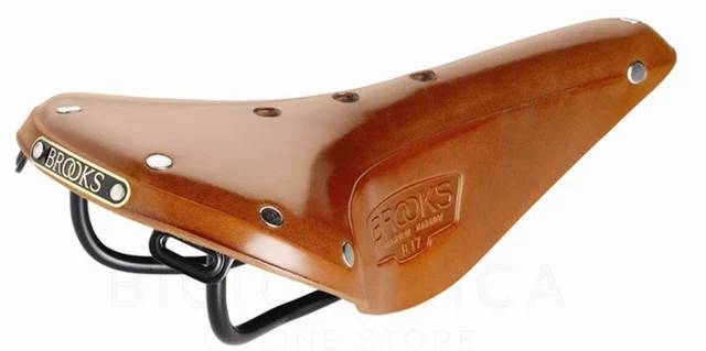 Brooks Leather B17 Narrow Sykkelsete Honey, Lær, 279 x 151 x 70 mm 