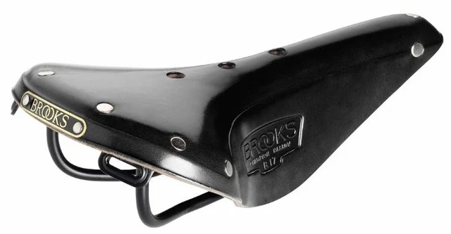Brooks Leather B17 Narrow Sykkelsete Sort, Lær, 279 x 151 x 70 mm 