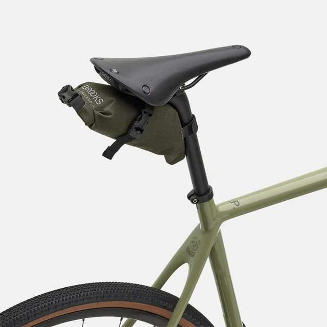 Brooks Scape Saddle Roll Seteveske Mud Green, 1 L, 75 g 