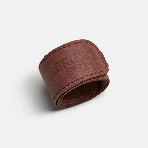 Brooks Trouser Strap Bukseklemme A.Brown, ekte skinn, beskytter buksen