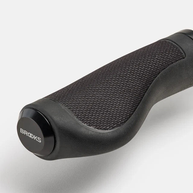 Brooks Ergonomic Rubber 130/130 Holker Sort, 130/130 mm 