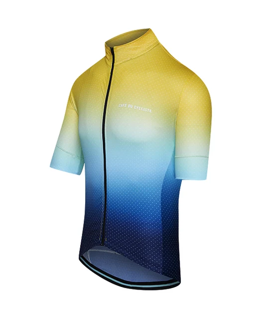 Café Du Cycliste Fleurette Tröja Horizon Yellow, Str. S 