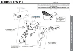 Campagnolo Ergopower Hendelkropp H&#248;yre, Chorus EPS 11s