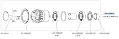 Campagnolo XDR Boss Alu, D. 33 mm, 11/12s SRAM Road, 3-pawl