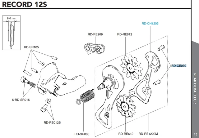 Campagnolo Trinsehjul Bolter 2 stk, Record 12s - Veloce 10s 