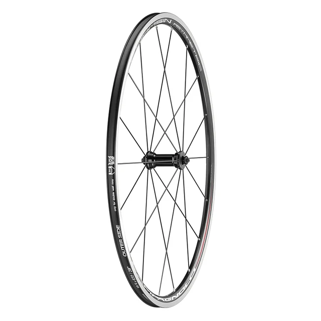 Campagnolo Khamsin Asym.Hjulsett B-Vare Sort, Clincher, Shim 10/11-Delt, 1790 gr 