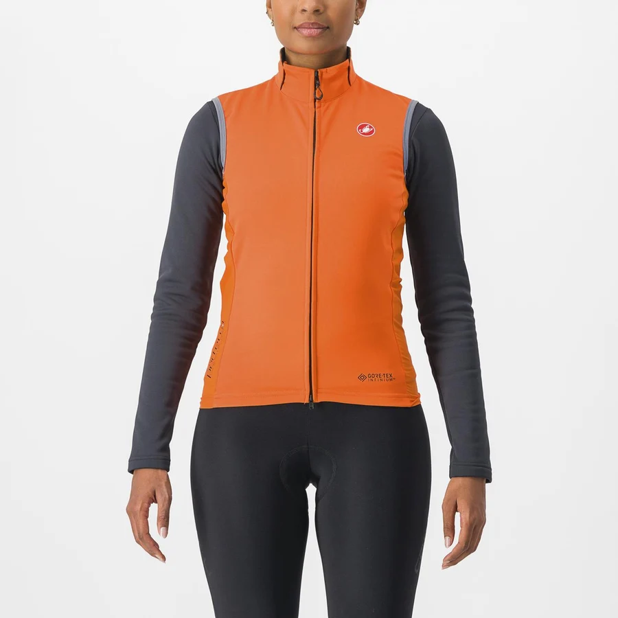 Castelli Perfetto RoS 2 Dame Vest Red Orange, Str. S - Bikeshop.no