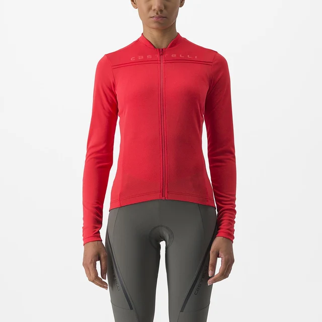 Castelli Anima 4 Dam LS Tröja Hibiscus, Str. L 