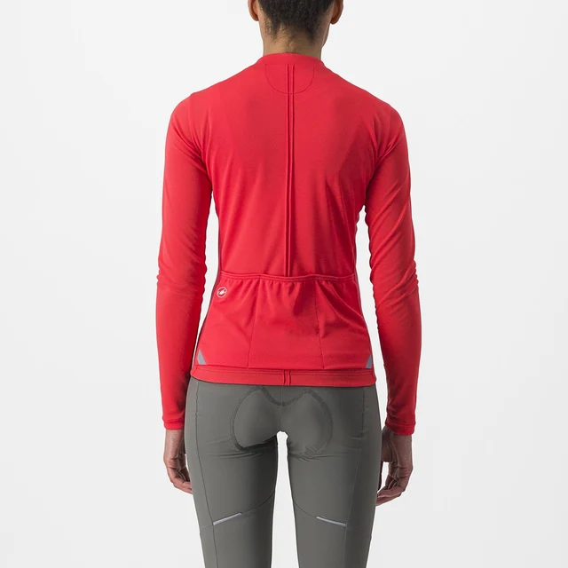 Castelli Anima 4 Dam LS Tröja Hibiscus, Str. L 