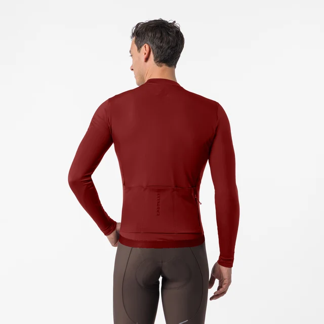 Castelli Espresso Thermal 2 Sykkeltrøye Garnet, Str. M 