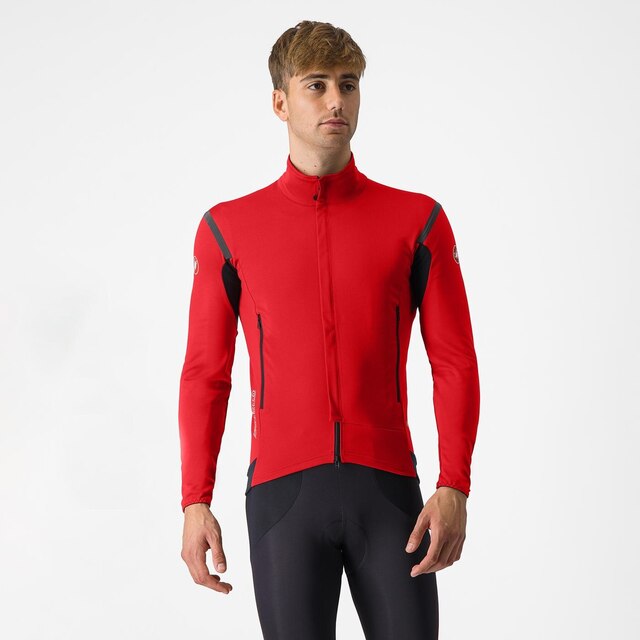 Castelli Perfetto RoS 2 Cykeljacka Rich Red/Black Reflex, Str. L 