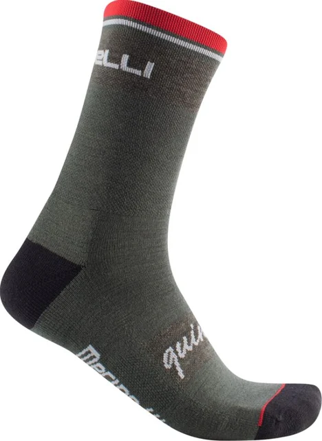 Castelli Quindici Soft Merino Strumpor Black, Str. L/XL 