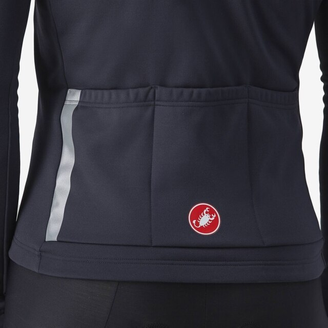 Castelli Entrata Thermal Tröja Belgian Blue/Silver Gray, Str. XXL 