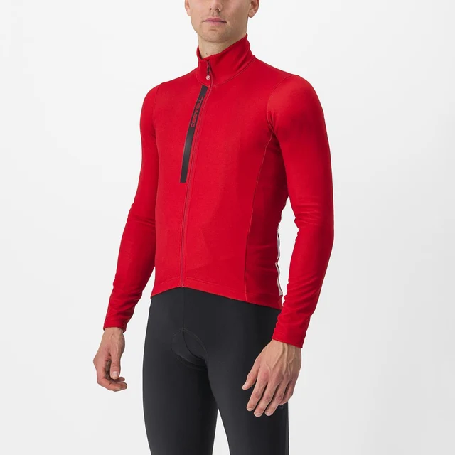 Castelli Entrata Thermal Sykkeltrøye Rich Red/Black, Str. M 