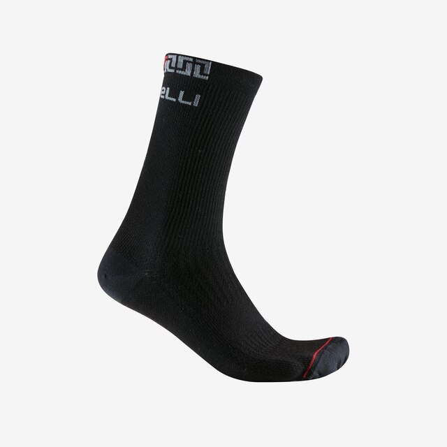 Castelli Bandito Merino 18 Sokker Black, Str. S/M 