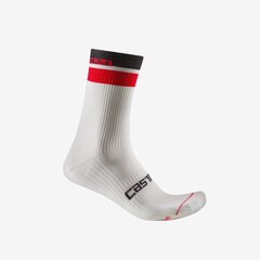 Castelli Gara Thermal 18 Sokker Black/White/Red, Str. L/XL