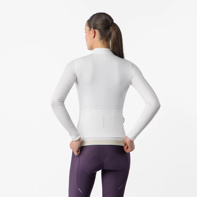 Castelli Espresso Thermal 2 Sykkeltrøye Dame, Ivory, Str. M 