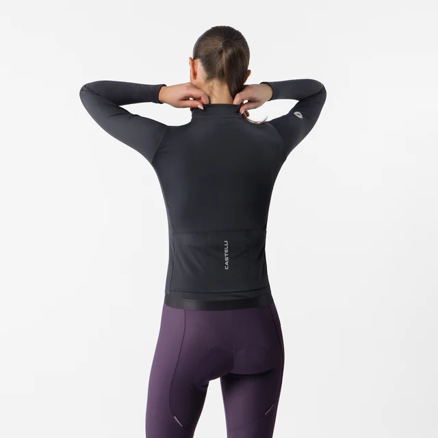 Castelli Espresso Thermal 2 Sykkeltrøye Dame, Black, Str. L 