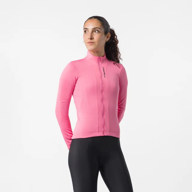 Castelli Sinergia 3 FZ Kort Sykkeltrøye Rosa Giro, Str. S 