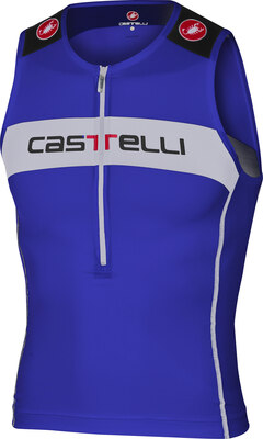 Castelli Core Tri Top Singlet Blå/Hvit, Str. M