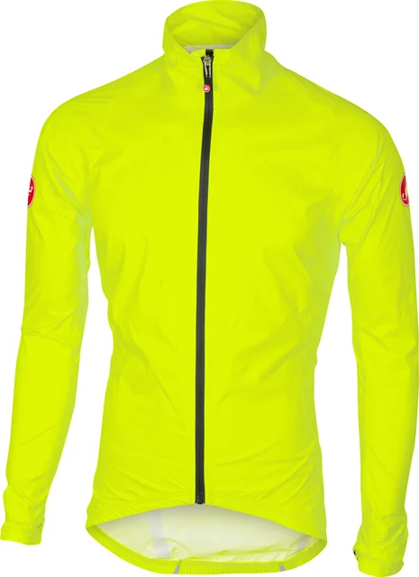 Castelli Emergency Rain Jakke B-Vare Signal gul, Str. L 