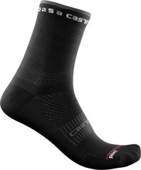 Castelli Rosso Corsa 11 Dame Sokker Black, Str. S/M