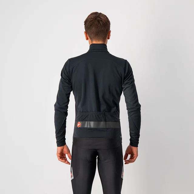 Castelli Raddoppia 3 Cykeljacka Light Black/Reflex, Str. L 